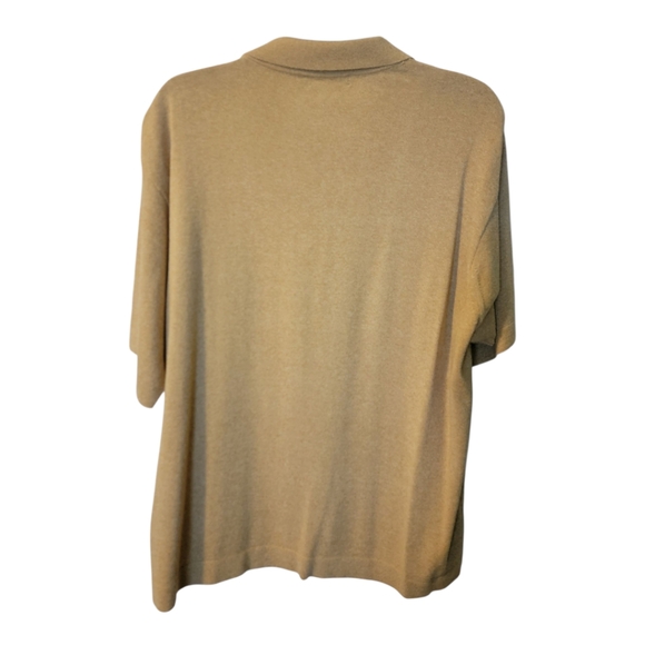 Vintage Mens Mark‎ Shale Short Sleeve Collared Made in Italy Sweater L - Picture 2 of 6